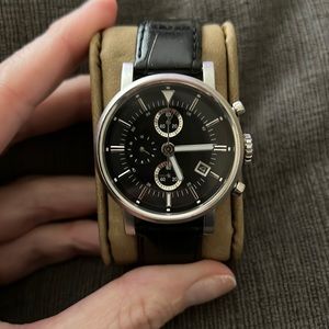 Fossil Black and Silver Wrist Watch